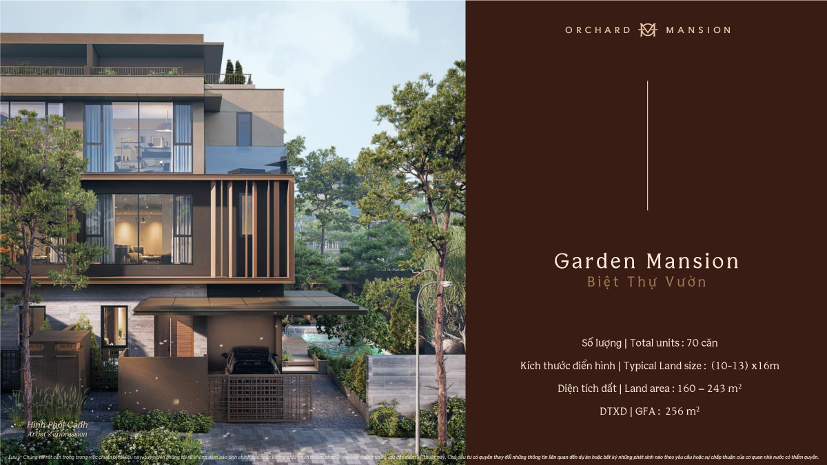 biệt thự vườn orchard mansion