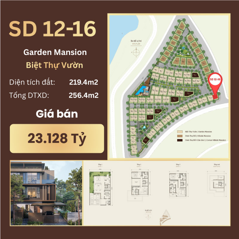 Biệt Thự Vườn SD 12-16