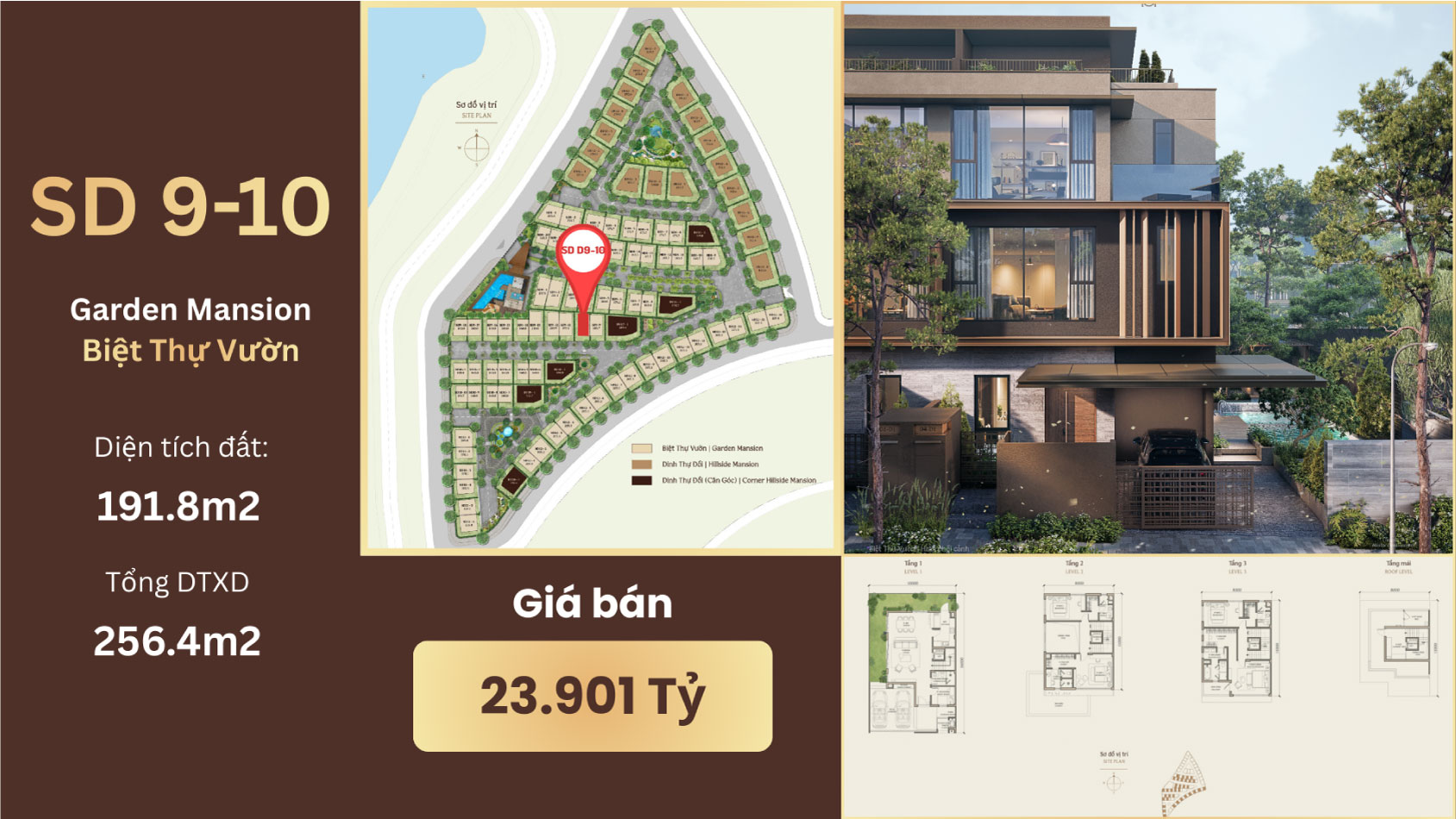 biệt thự vườn orchard mansion mã căn sd 9-10