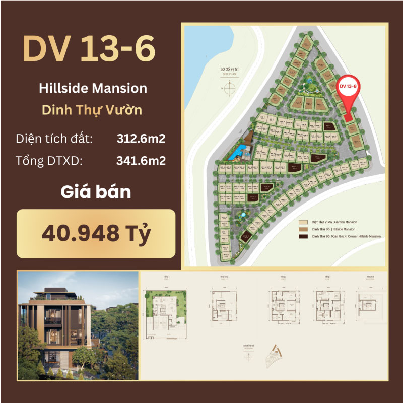 dinh thự đồi orchard mansion mã căn dv 13-6