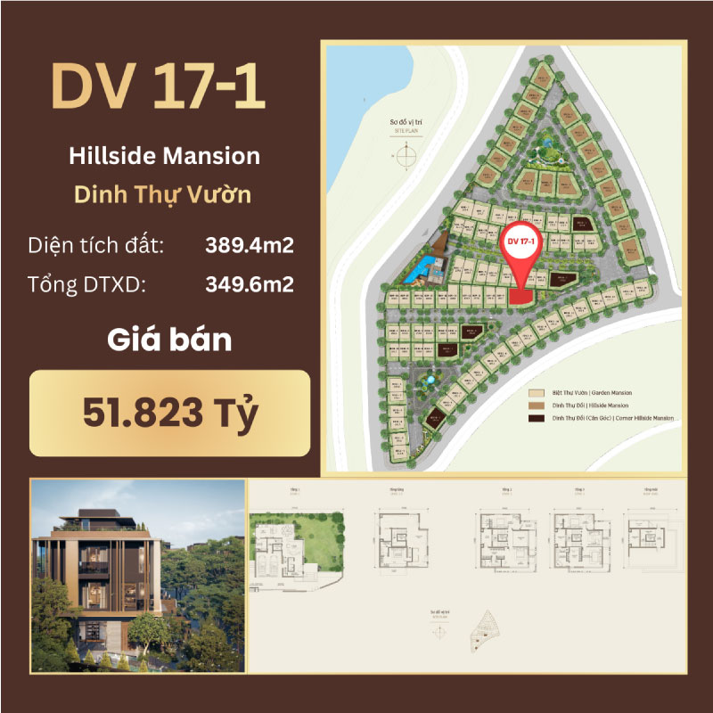 dinh thự đồi orchard mansion mã căn dv 17-1
