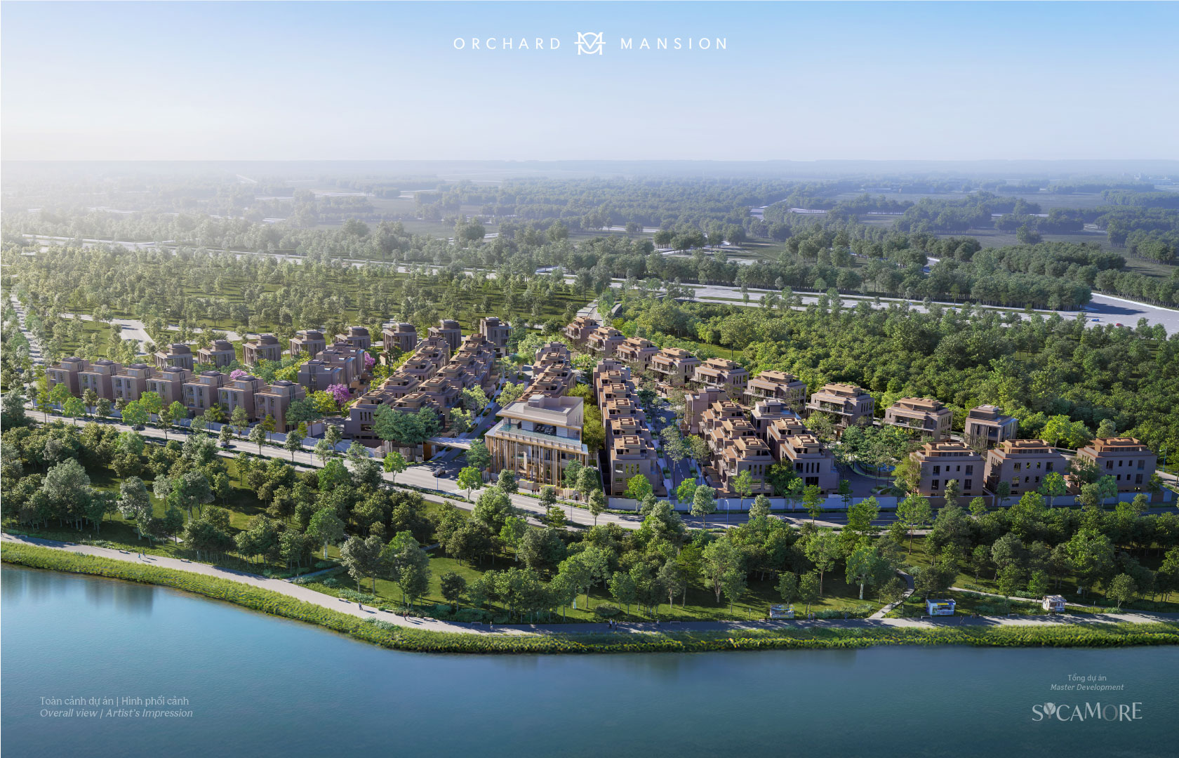 Phối cảnh orchard mansion Bình Dương